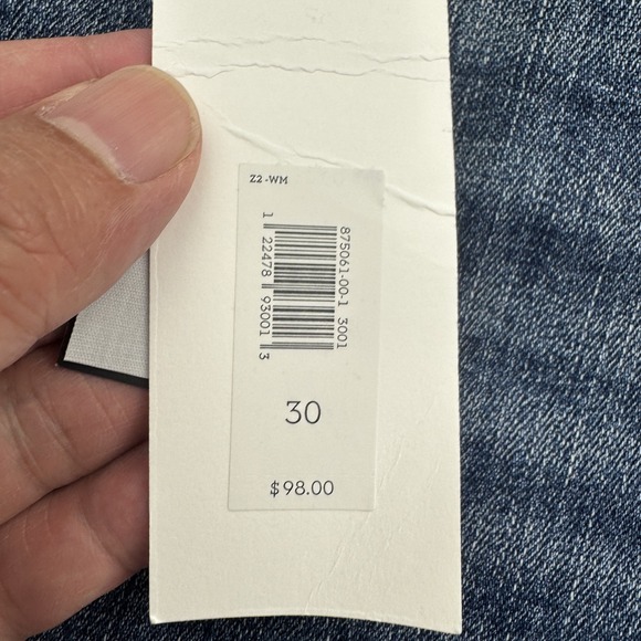 Banana Republic Jeans Womens 30 Blue Girlfriend Premium Denim Mid Rise Straight - Picture 5 of 7